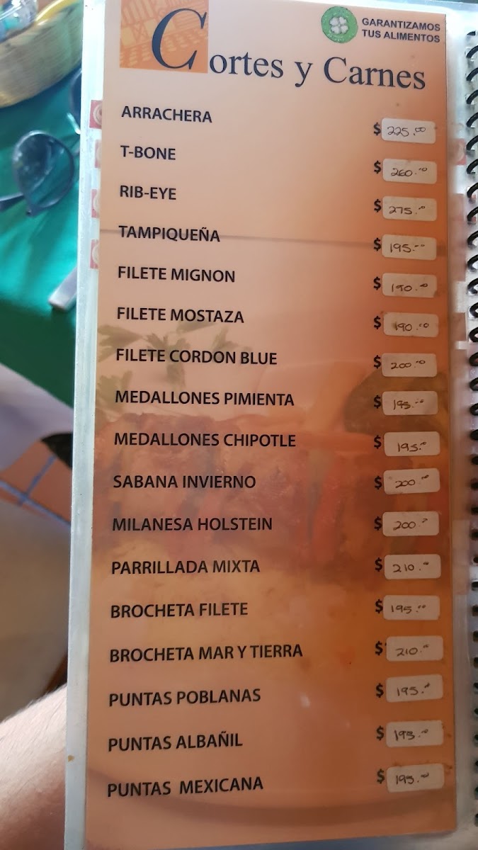 Las Tejas Menu - Image 3