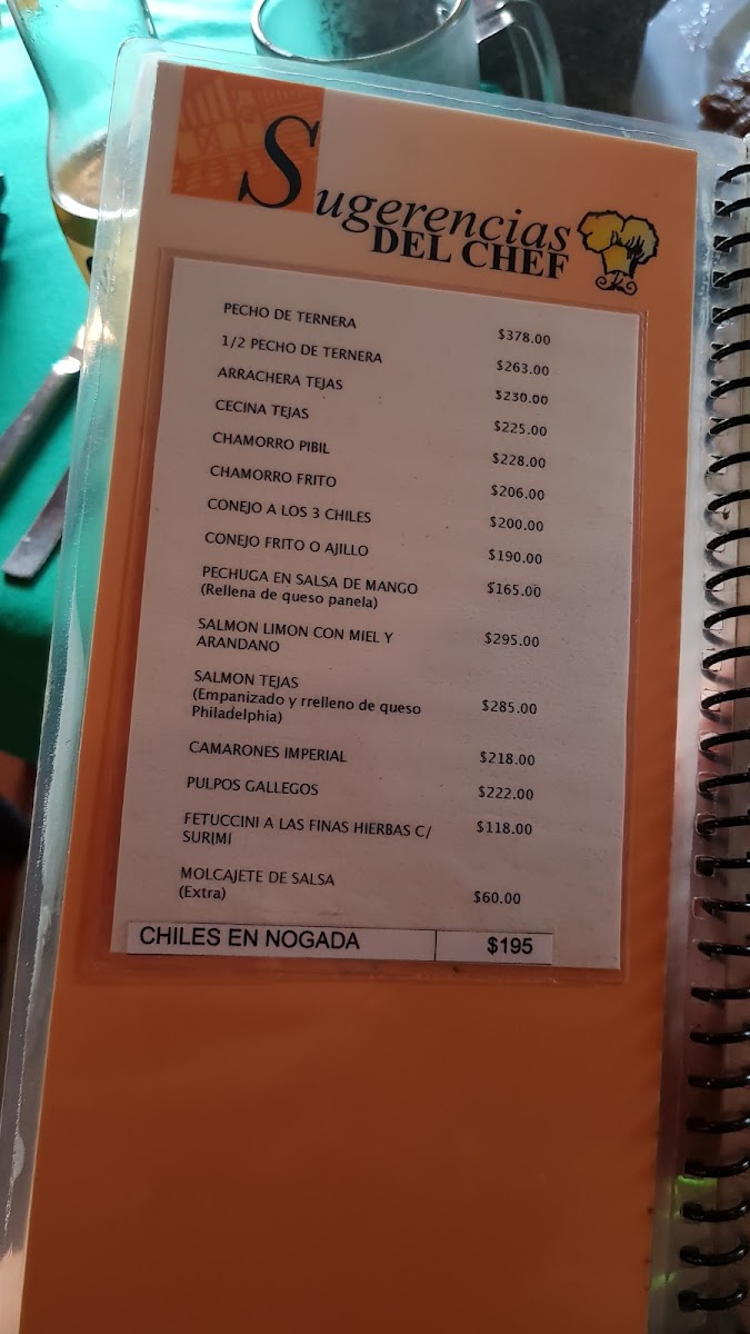 Las Tejas Menu - Image 5